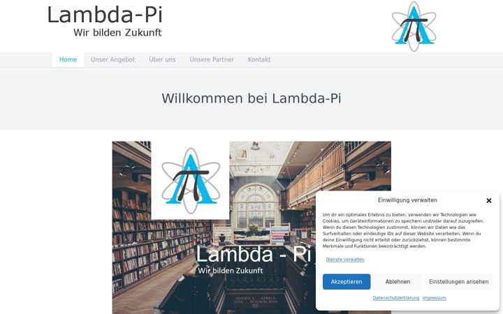 Screenshot of lambda-pi.de