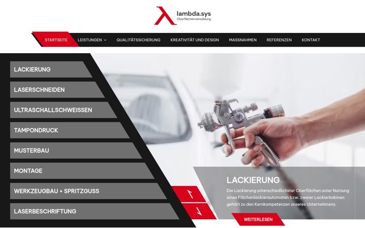 Screenshot of lambda-sys.de