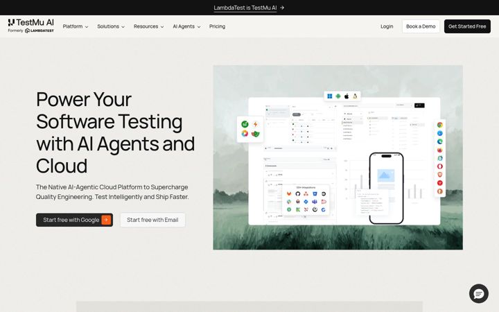 Screenshot of lambdatest.com