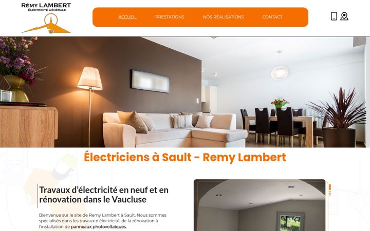 Screenshot of lambert-electricite.fr