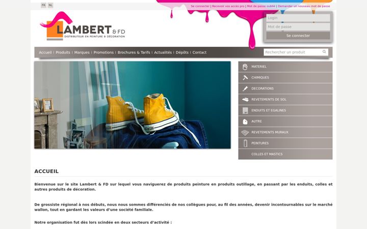 Screenshot of lambert-fd.be