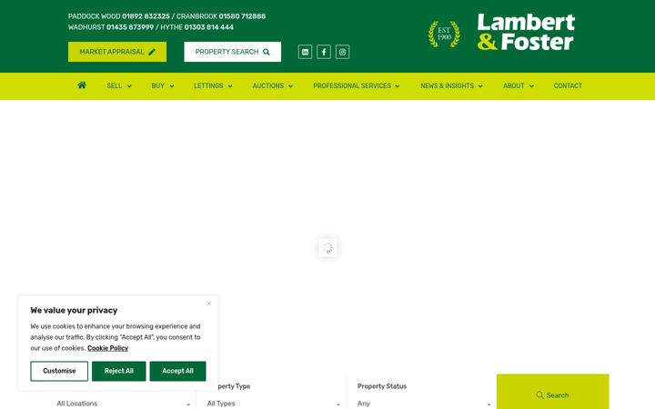 Screenshot of lambertandfoster.co.uk