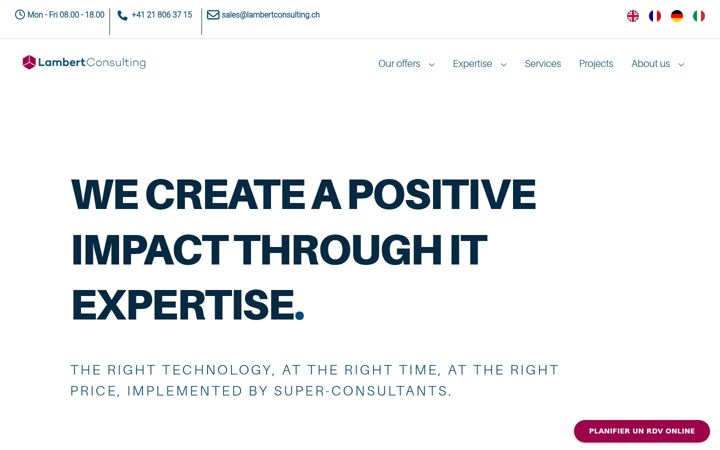 Screenshot of lambertconsulting.ch