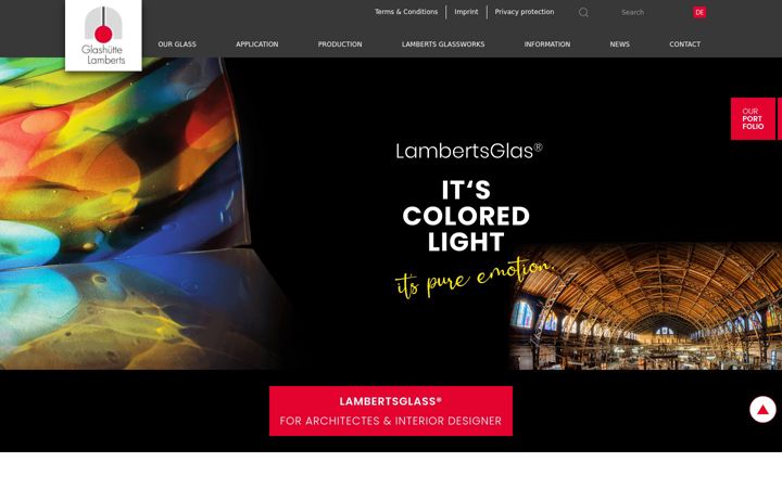 Capture d'écran de lamberts.de