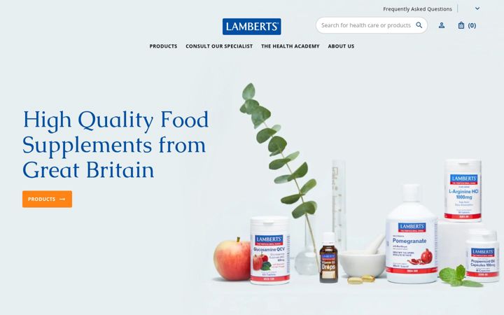 Screenshot of lambertsbaltic.com