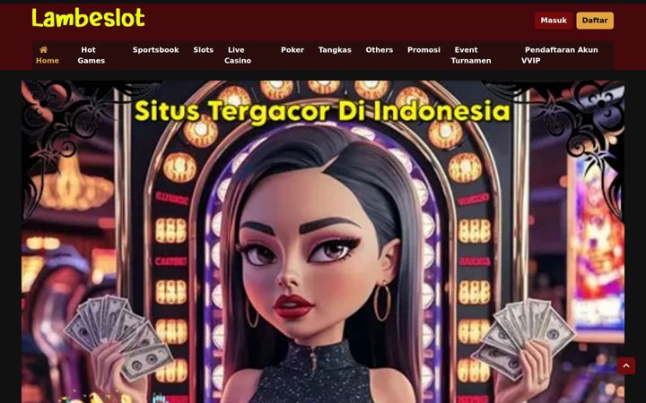 Screenshot of lambeslots.com