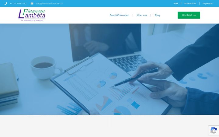 Screenshot of lambeta-treuhand.ch