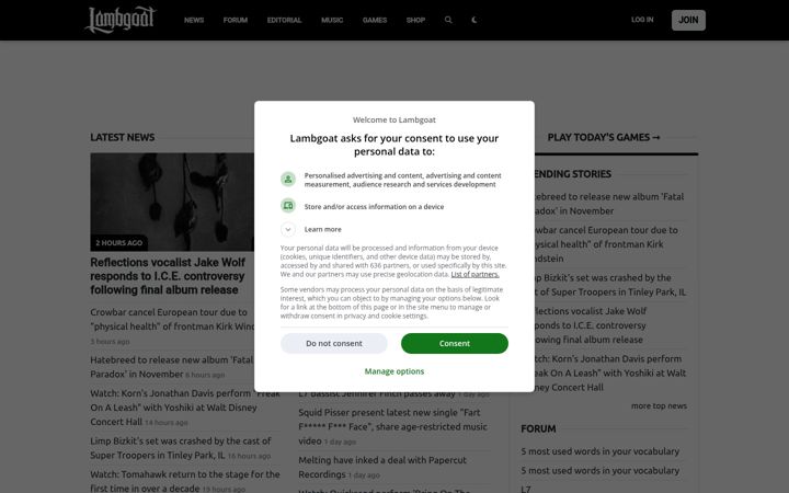Screenshot of lambgoat.com