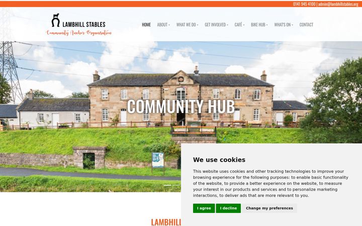 Screenshot of lambhillstables.org