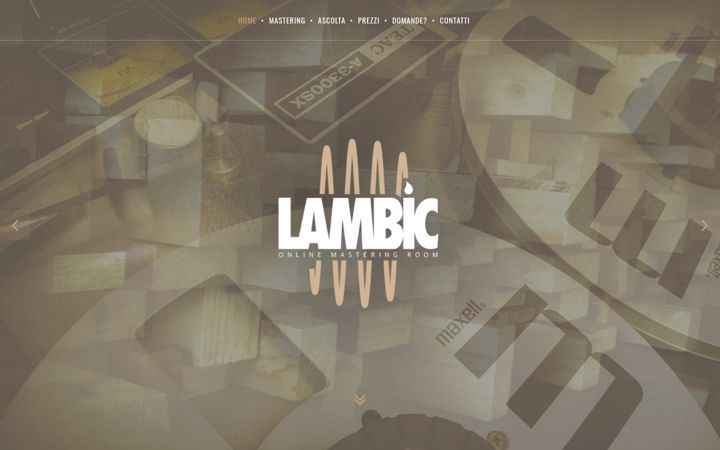 Screenshot of lambic-mastering.com
