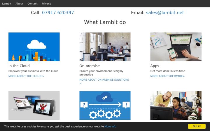 Screenshot of lambit.net