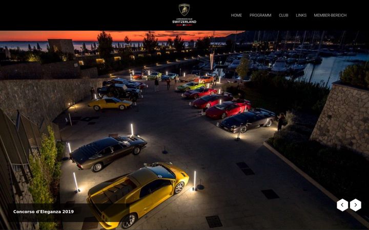 Screenshot of lamborghiniclub.ch