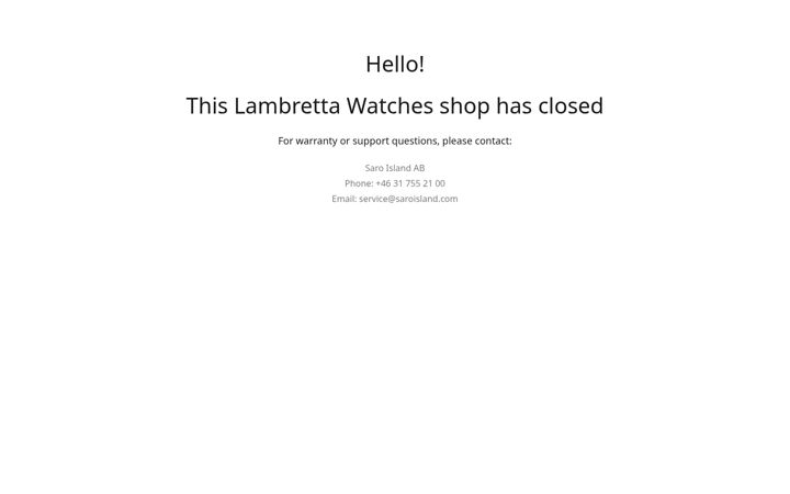 Screenshot of lambrettawatches.com