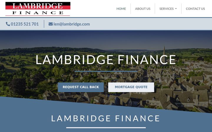 Screenshot of lambridge.com