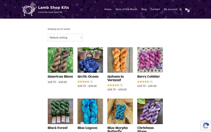 Screenshot of lambshopkits.com