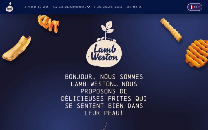 Screenshot of lambwestonathome.fr