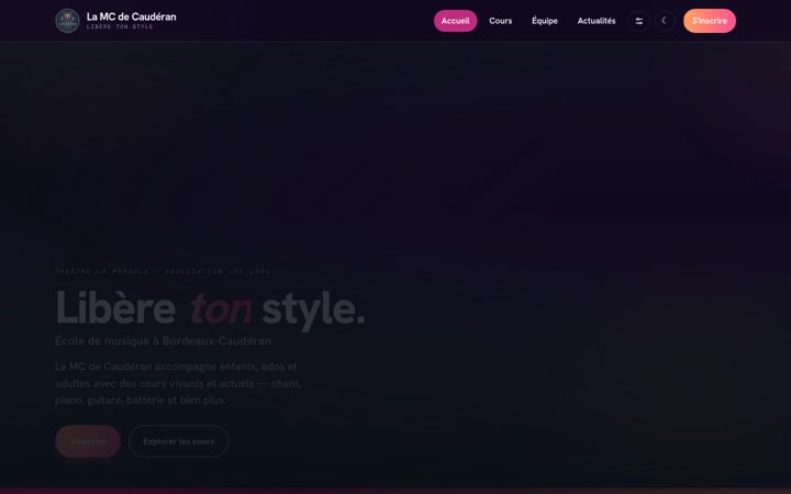 Screenshot of lamcdecauderan.fr