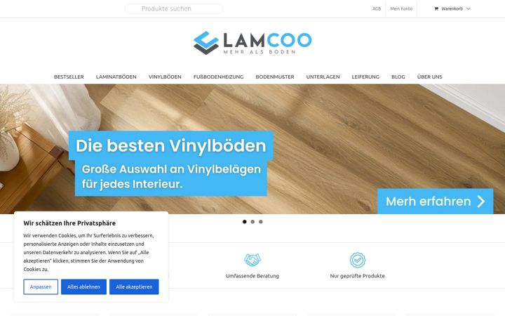 Screenshot of lamcoo.de