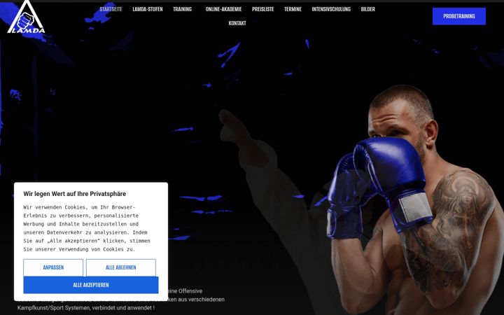 Screenshot of lamda-streetfighting.de