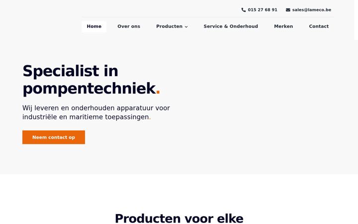 Screenshot of lameco.be