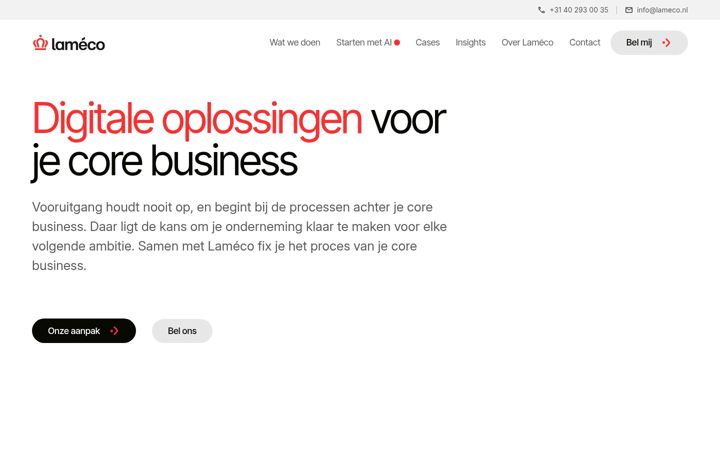 Screenshot of lameco.nl