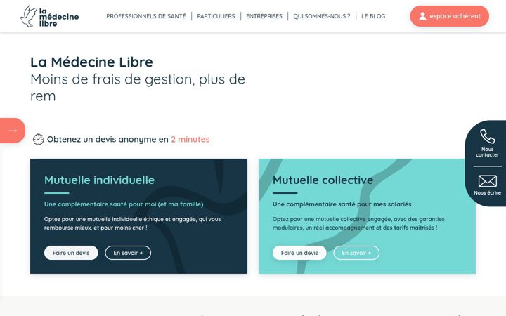 Screenshot of lamedecinelibre.com