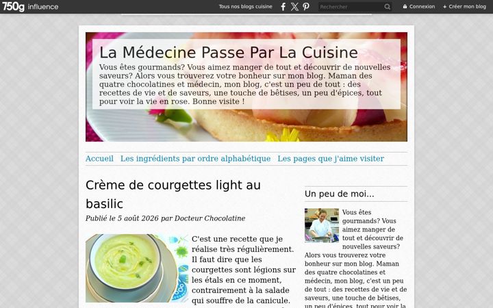 Screenshot of lamedecinepasseparlacuisine.com