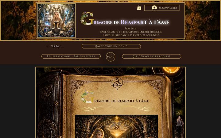 Screenshot of lamedelumiere.com
