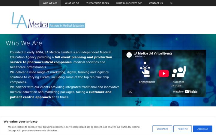 Screenshot of lamedica.com