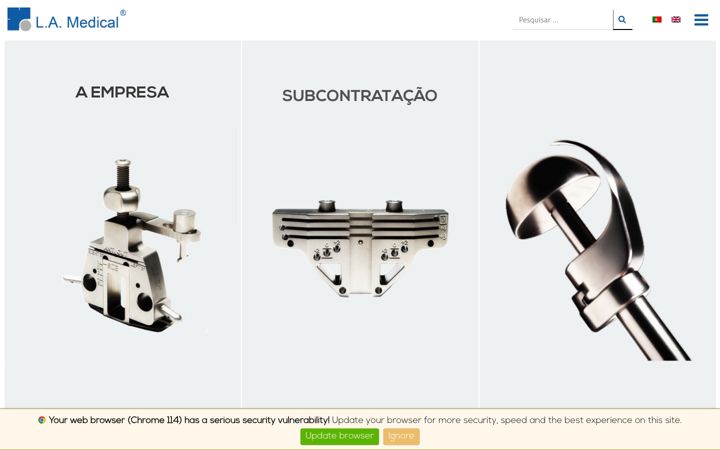 Screenshot of lamedical.pt