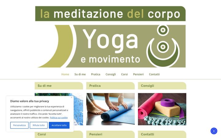 Screenshot of lameditazionedelcorpo.it