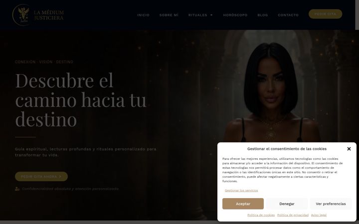 Screenshot of lamediumjusticiera.com