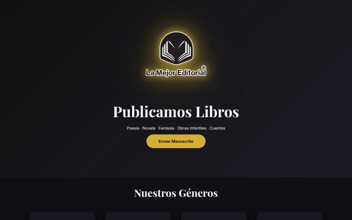 Screenshot of lamejoreditorial.com