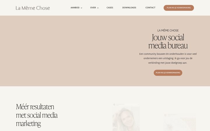 Screenshot stránky lamemechose.nl