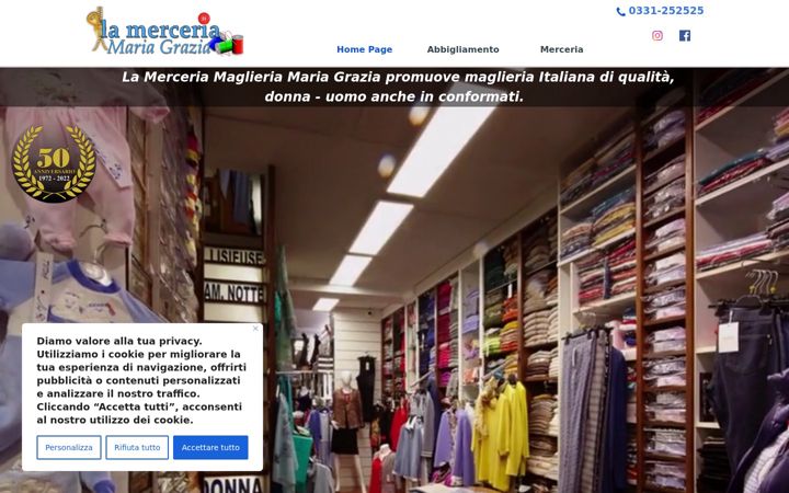 Screenshot of lamerceriamg.it
