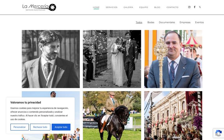 Screenshot of lamerceriaproducciones.com