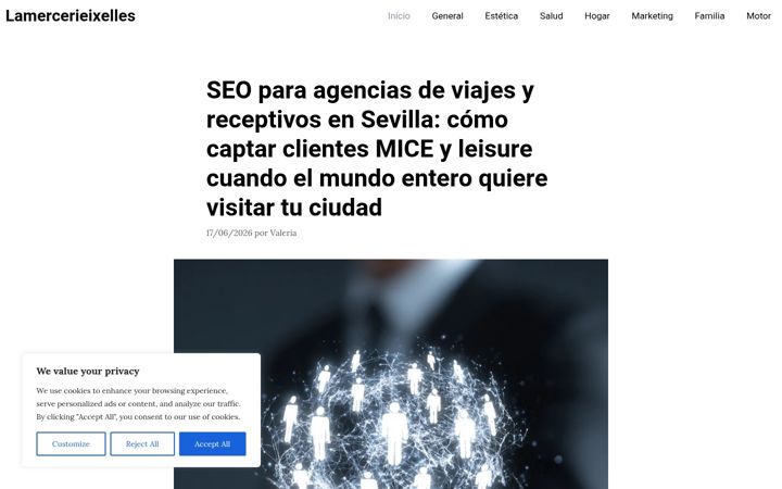 Screenshot of lamercerieixelles.be