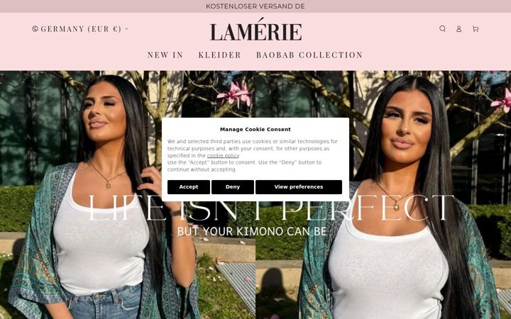 Screenshot of lamerie.de