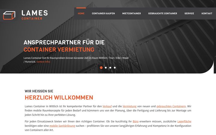 Screenshot of lames-container.de