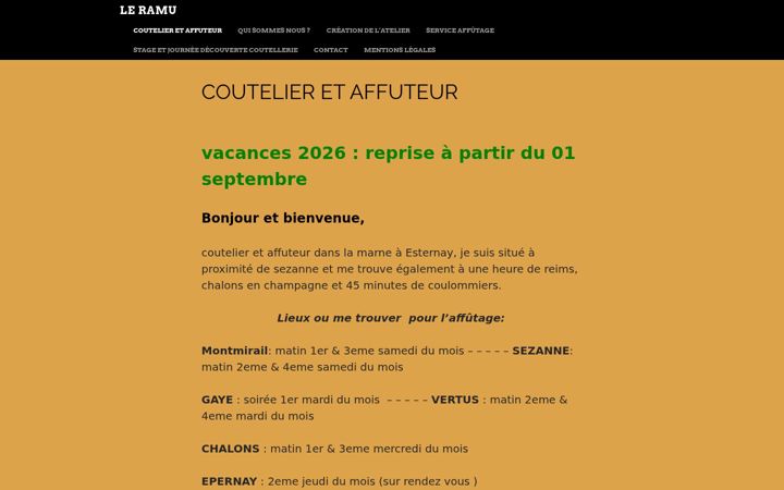 Screenshot of lamesduramu.fr