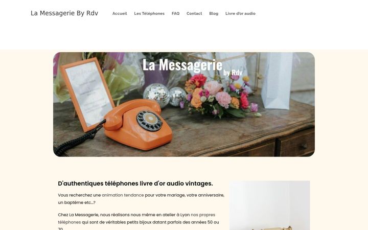 Screenshot of lamessageriebyrdv.fr