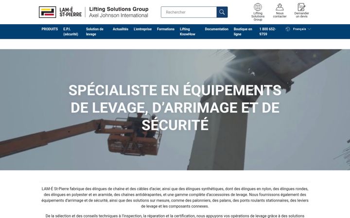 Screenshot of lamestpierre.com