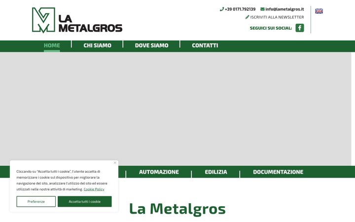 Screenshot of lametalgros.it
