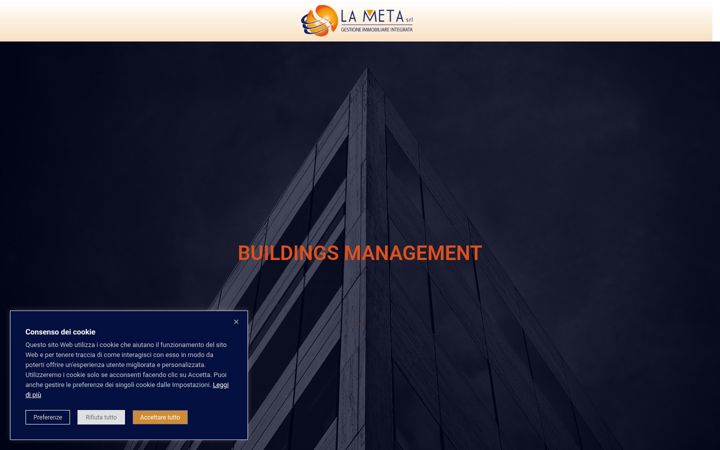 Screenshot of lametasrl.it