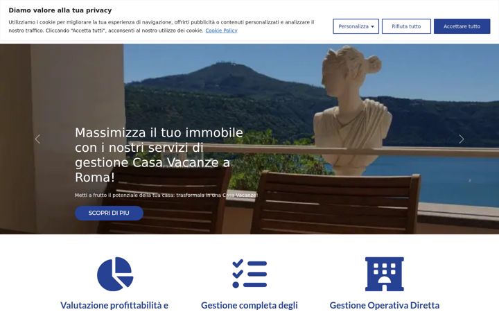 Screenshot of lamiacasavacanze.com