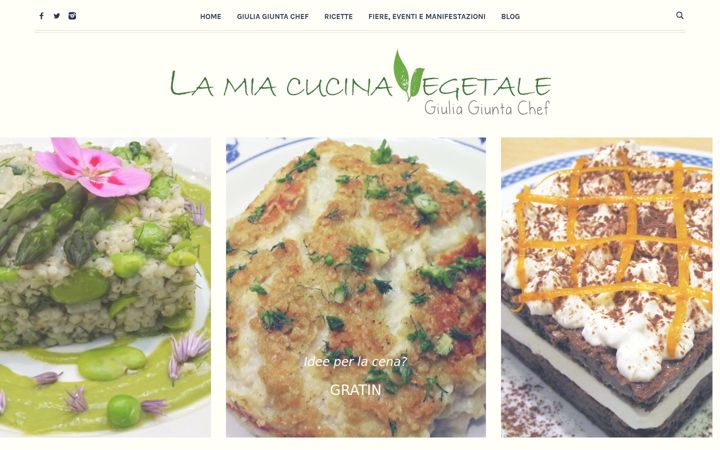 Screenshot of lamiacucinavegetale.it