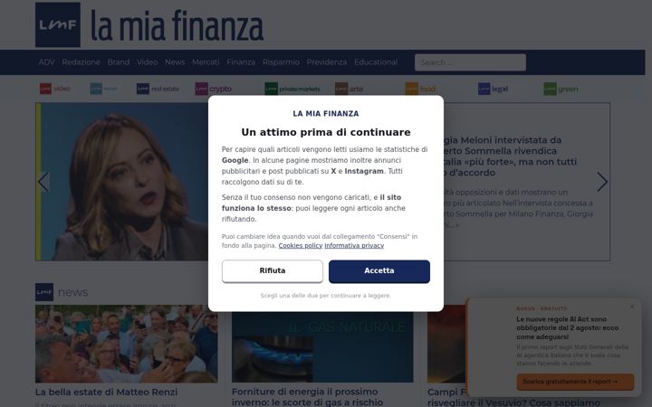 Screenshot of lamiafinanza.it