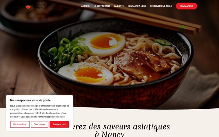 Screenshot of lamianji-ramen.fr