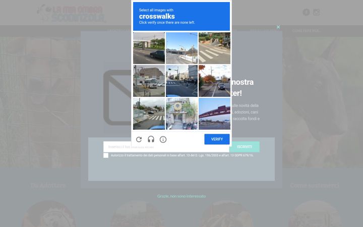 Screenshot of lamiaombrascodinzola.org