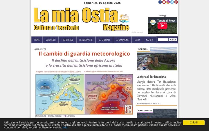 Screenshot of lamiaostia.com